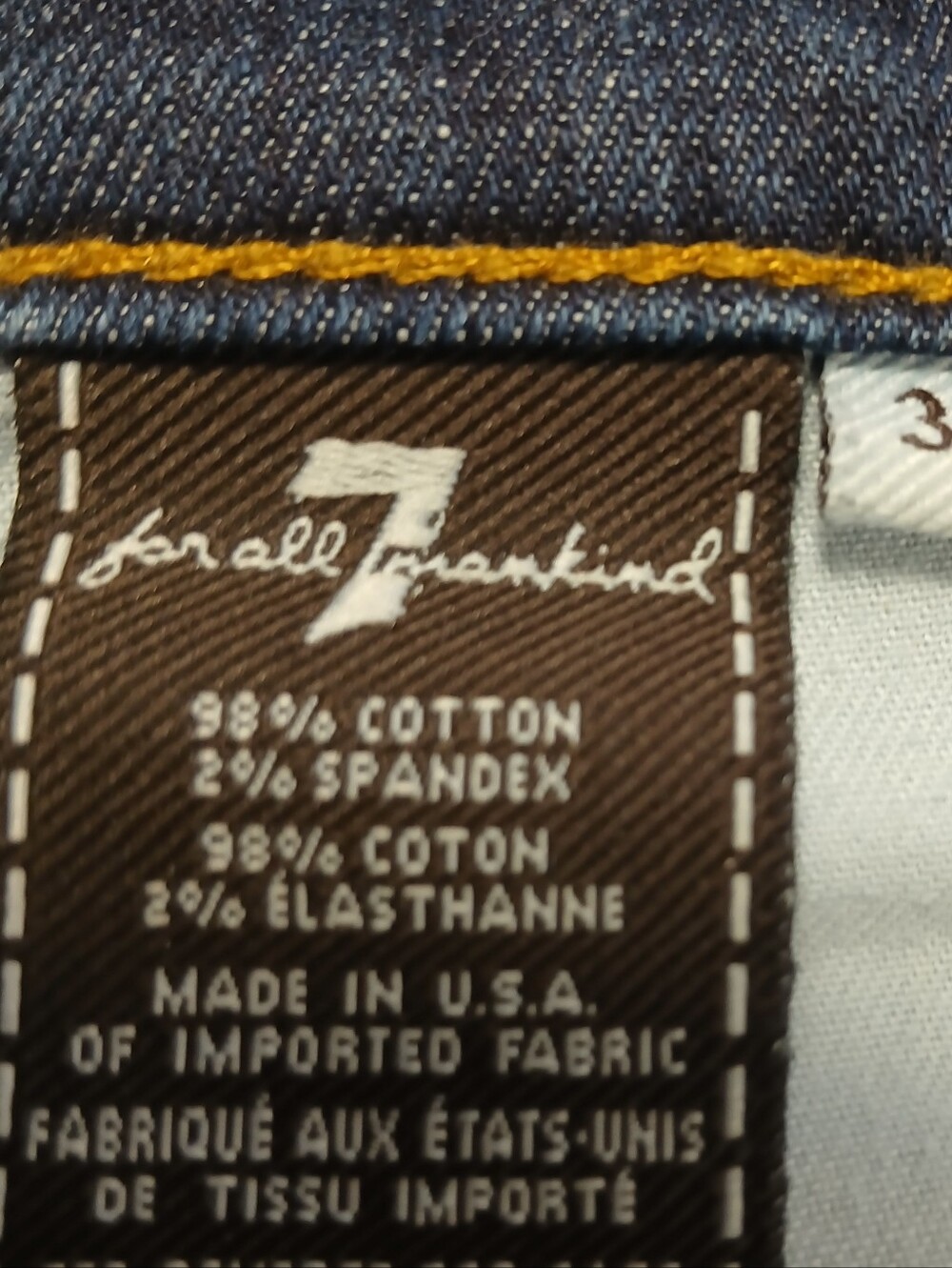 7 For All Mankind Men's Straight Jeans in Medium Blue Wash - Picture 2 of 9